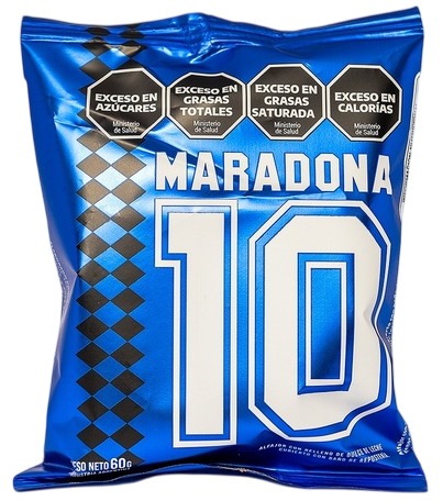 ALFAJOR MARADONA 10 DDL CHOCO NEGRO X 60 GRS