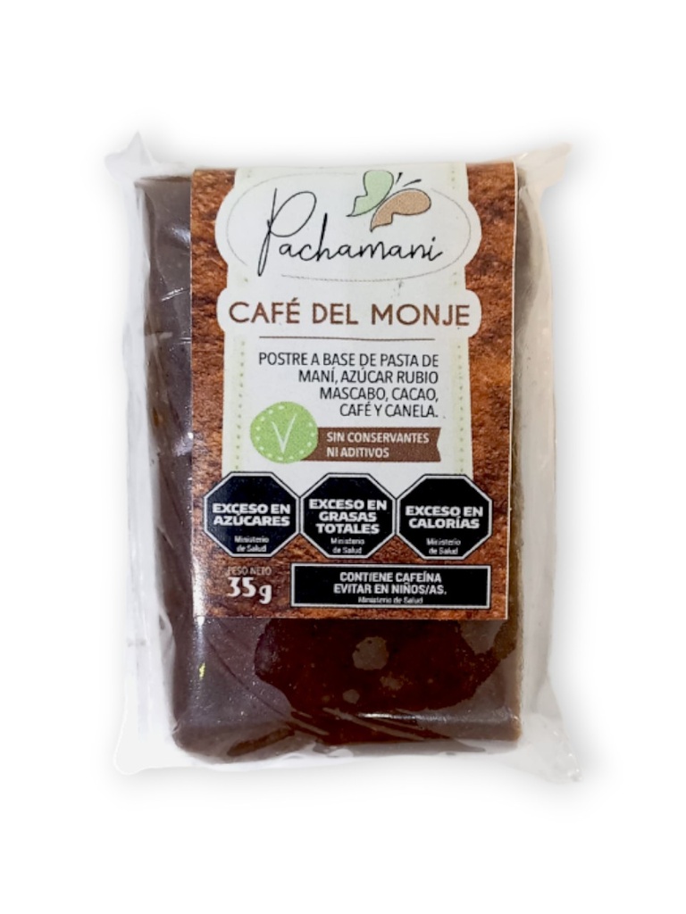 BARRITA PACHAMANI CAFE DEL MONJE X 35 GRS