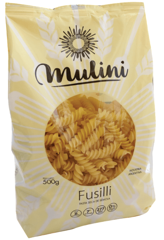 FIDEOS FUSILLI MULINI X 500 GRS