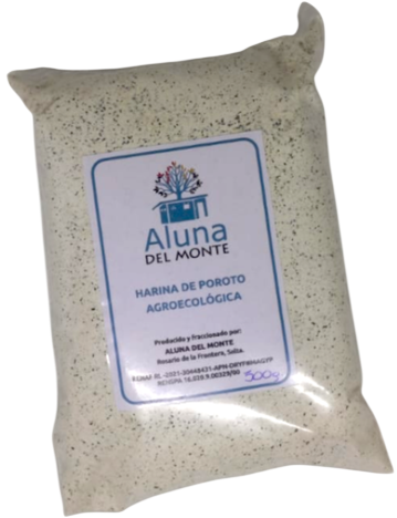 HARINA DE POROTO NEGRO AGROECOLOGICA ALUNA DEL MONTE X 500 GRS