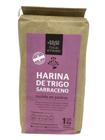 HARINA TRIGO SARRACENO -MOLIDA EN PIEDRAS-  FINCAS EL PARAISO X 1 KG