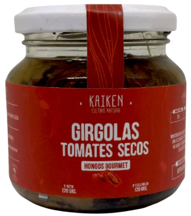 HONGOS GIRGOLAS AL TOMATE SECO KAIKEN X 220 GRS
