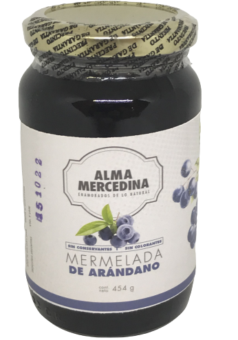 ​​​MERMELADA ARANDANOS ALMA MERCEDINA X 460 GRS