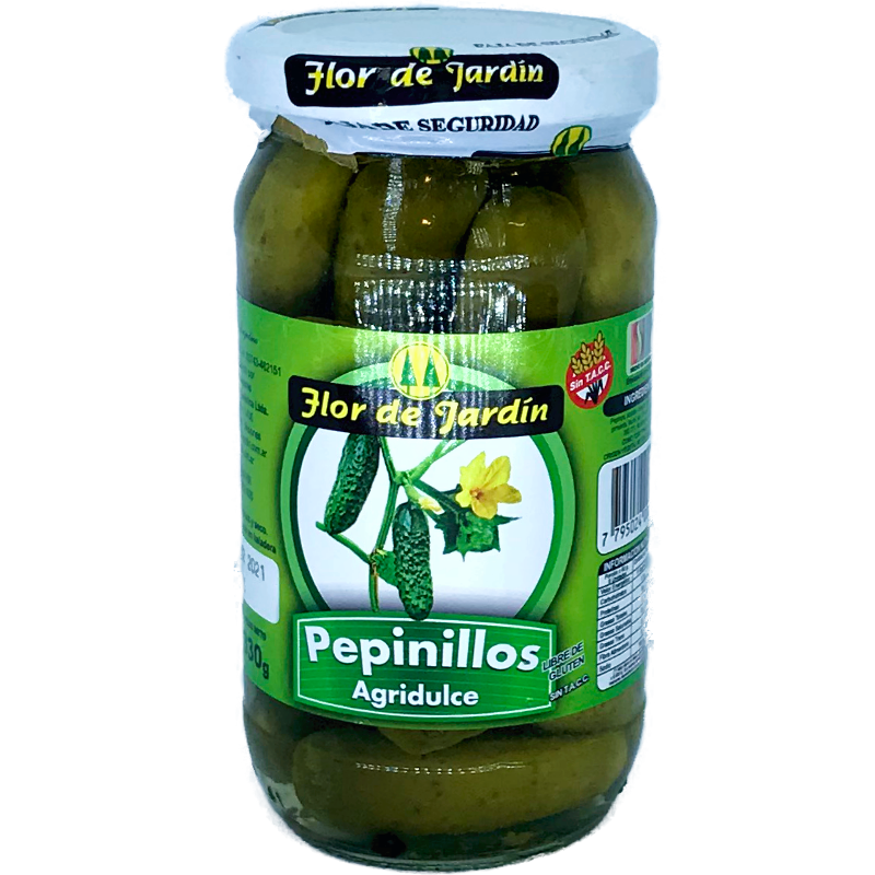 ​​​​​​​PEPINILLOS AGRIDULCES FLOR DE JARDIN X 330 GRS
