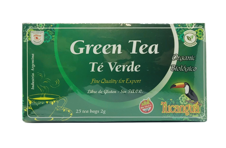 ​​TE VERDE ORGANICO SAQUITOS TUCANGUA CAJA X 25 U