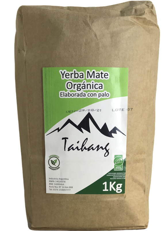 YERBA MATE ORGANICA TAIHANG X 1 KG