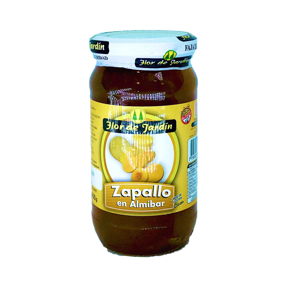ZAPALLO EN ALMIBAR FLOR DE JARDIN X 400 GRS