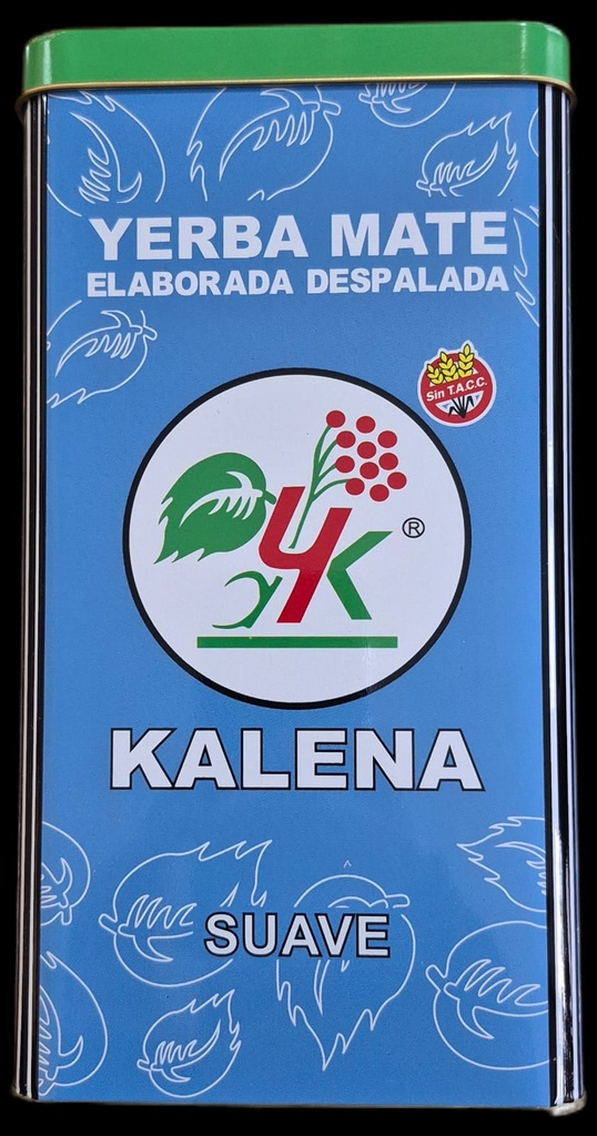 LATA AZUL CON PICO VERTEDOR YERBA MATE KALENA
