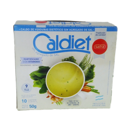 [p0018] CALDO VERDURAS SIN SAL (AZUL) CALDIET 10 SOBRES X 5 GRS