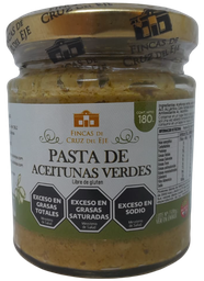 [p1250] PASTA ACEITUNAS VERDES FINCAS DE CRUZ DEL EJE X 180 GRS